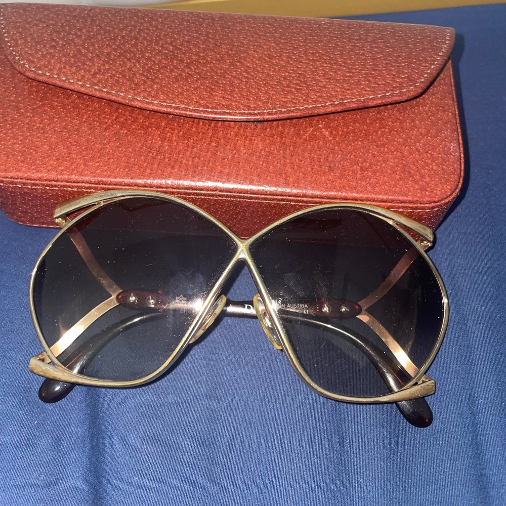 Christian Dior Gold Frame Sunglasses